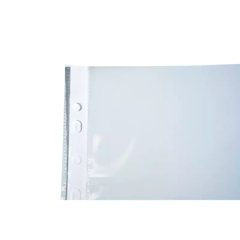 Karton mit 100 Prospekthüllen A4, aus glattem Polypropylen 60µ - Kristall