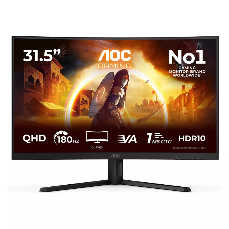 81,3cm/32 (2560x1440) AOC Gaming CQ32G4VE 16:9 QHD Curved FastVA 0,5ms 180Hz HDR10 HDMI DP Black