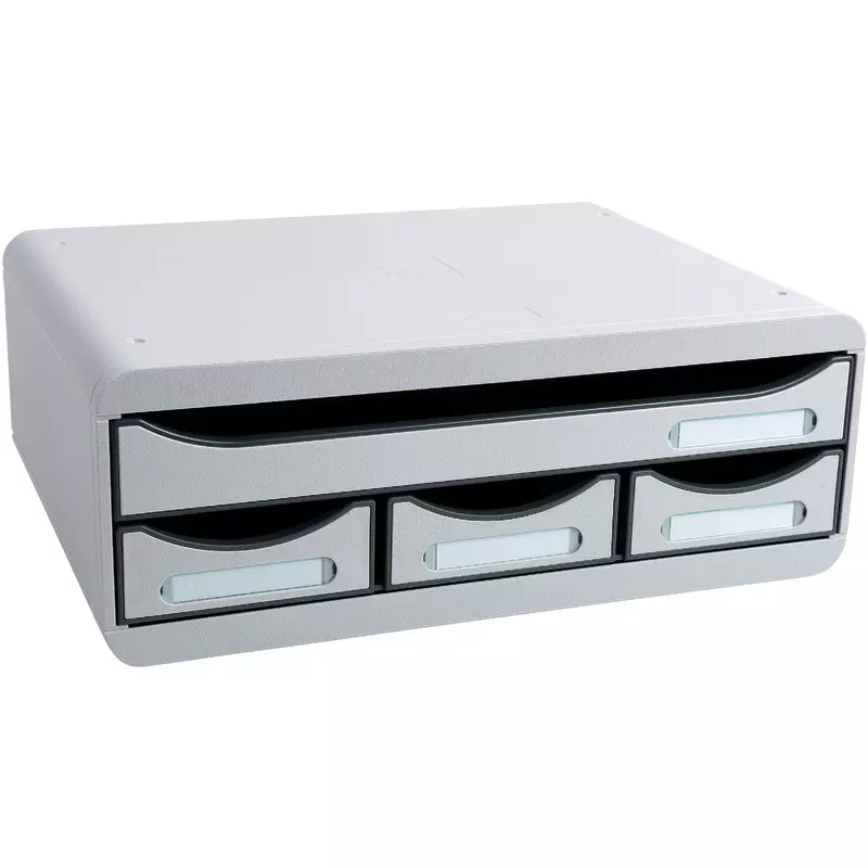EXACOMPTA Schubladenbox 319740D, 4 Schubladen