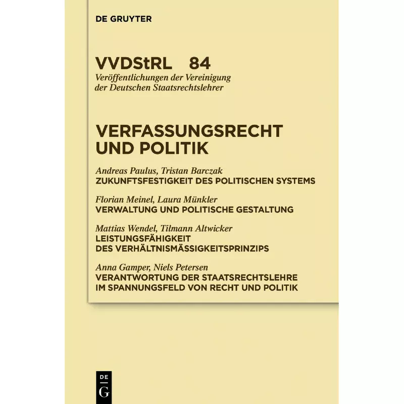 Verfassungsrecht und Politik