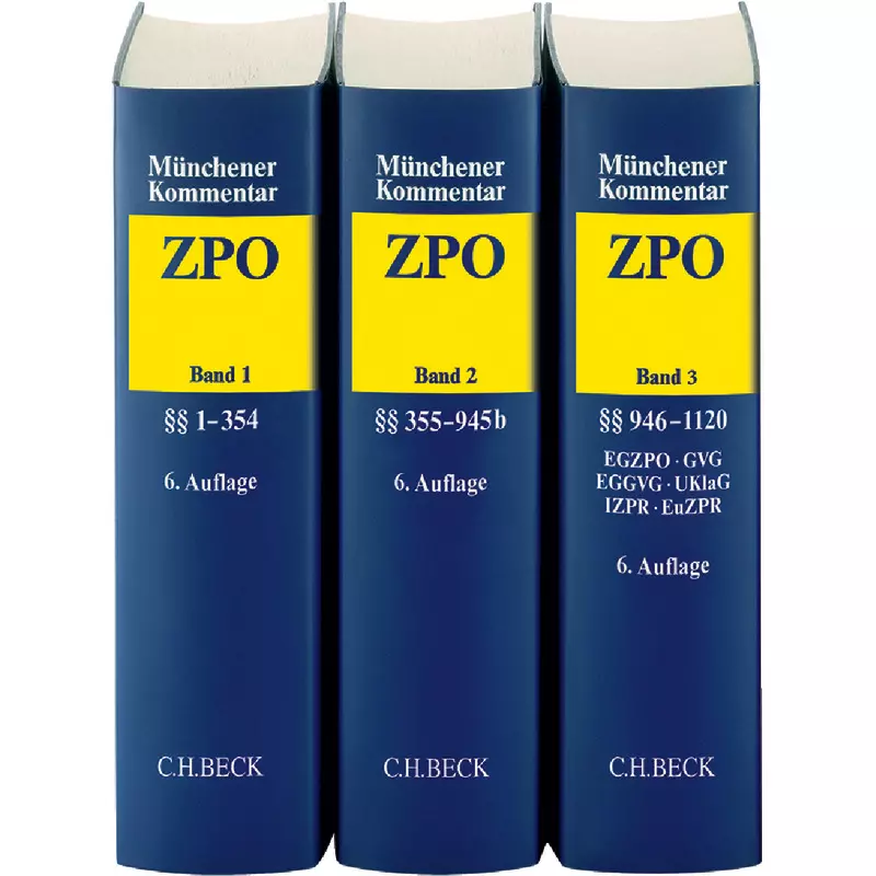 Münchener Kommentar zur Zivilprozessordnung: ZPO - Gesamtwerk