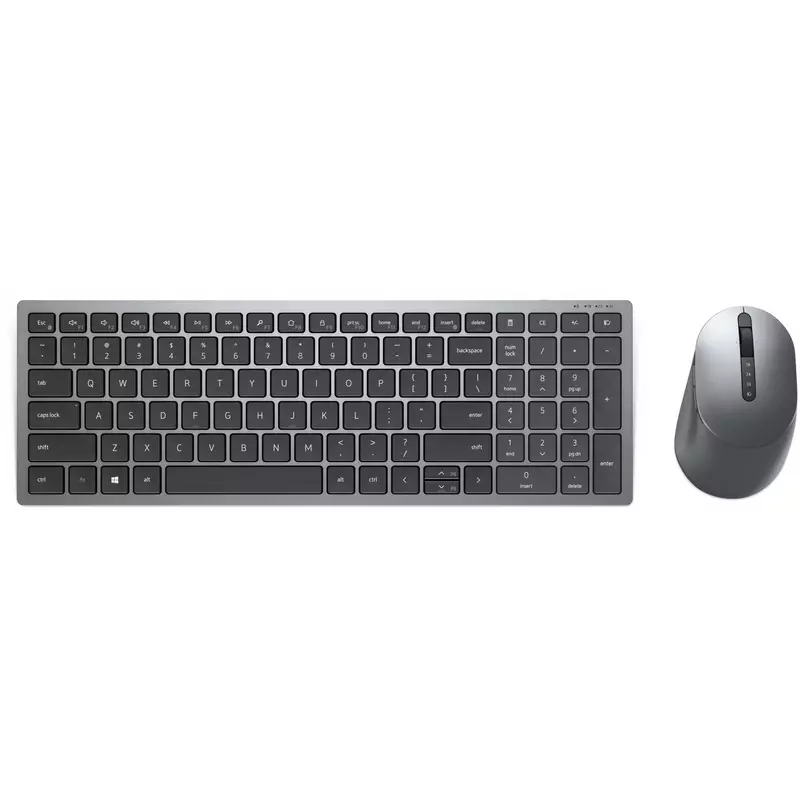 Dell Tastatur+Maus Kabellos 2.4GHz QWERTY Titan Grau