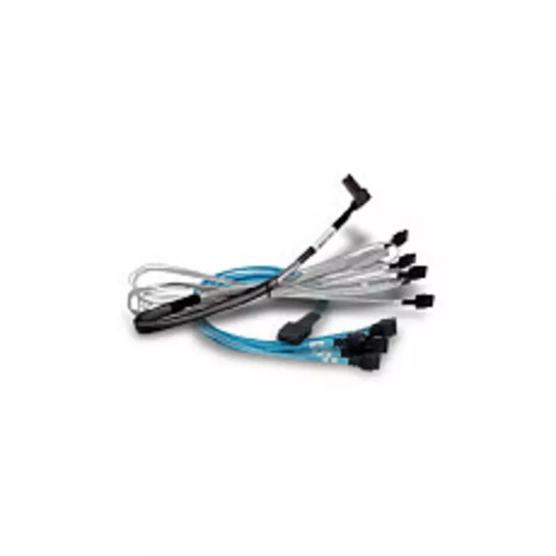 Broadcom Kabel 1x8 SFF-8654 to 2x4 SFF-8654 SlimSAS 1M