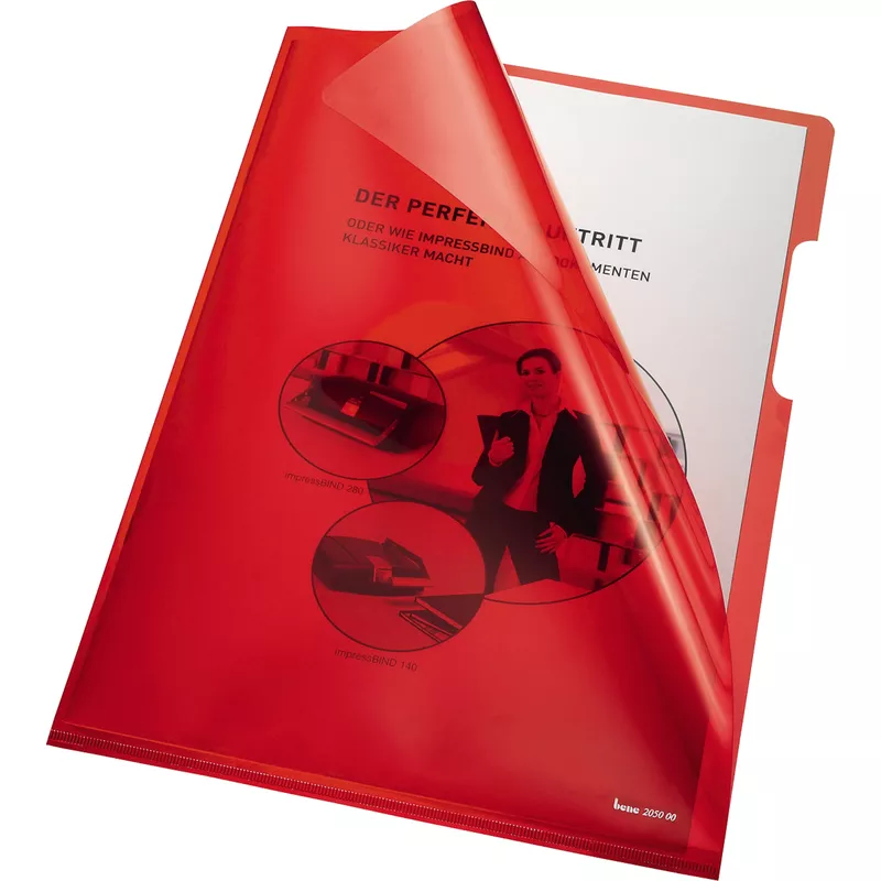 Bene Sichthülle DIN A4 HPVC rt 100 St.