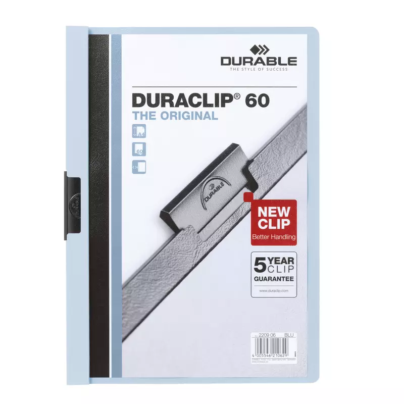 Durable Klemmmappe DURACLIP 60 DIN A4 Hartfolie bl