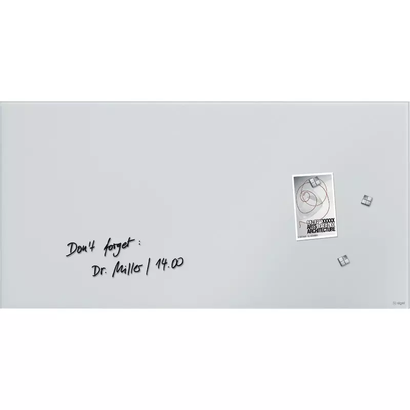 sigel Glas-Magnettafel artverum®, 910 x 460 x 15 mm