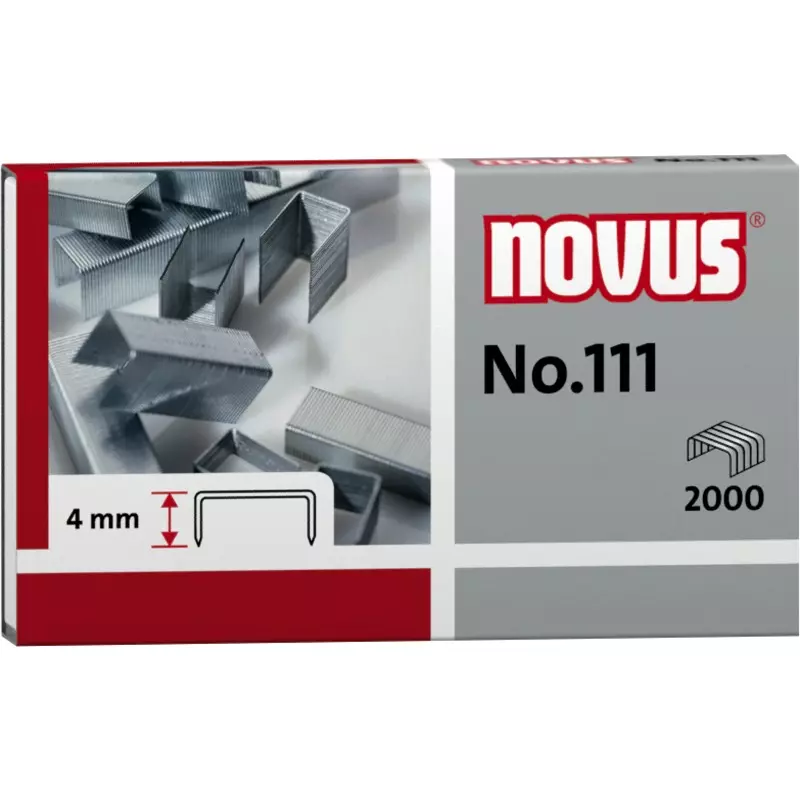 novus Heftklammern, 6/4 (VZ) novus Nr. 111, 2.000 Stück