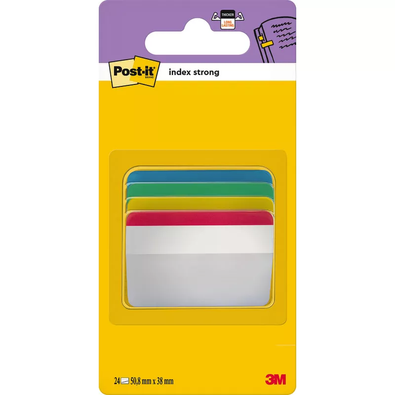 Post-it® Index Strong Haftstreifen I686-A1, 4 x 6 Stück