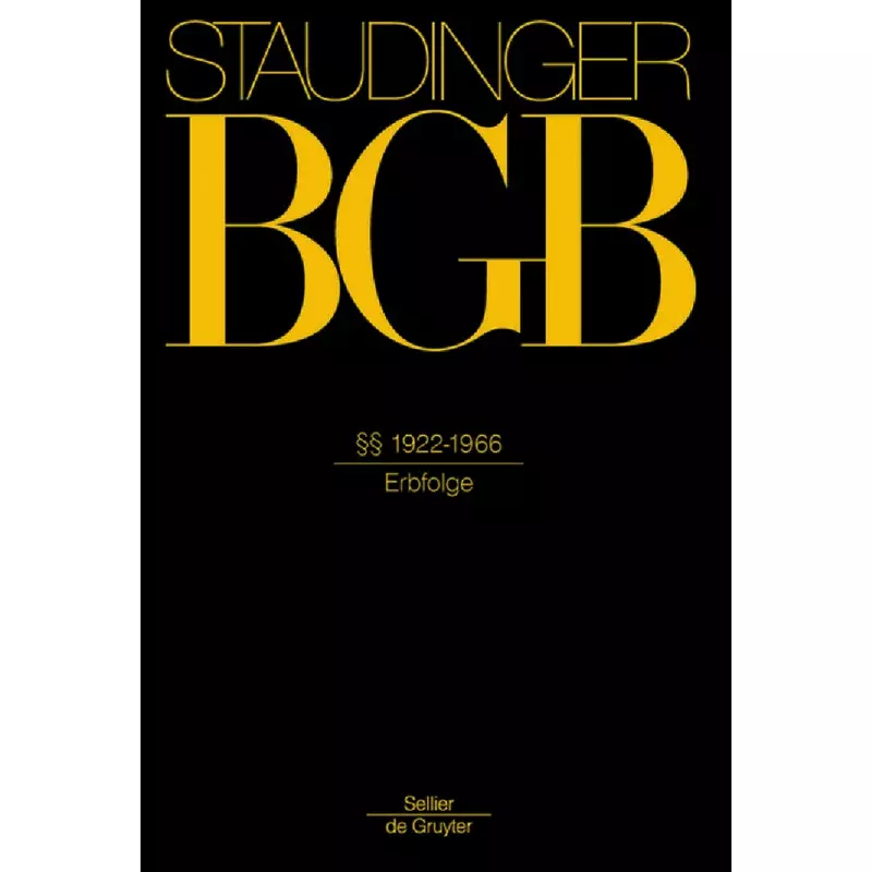 BGB - Bürgerliches Gesetzbuch - Buch 5: Erbrecht   §§ 1922-1966