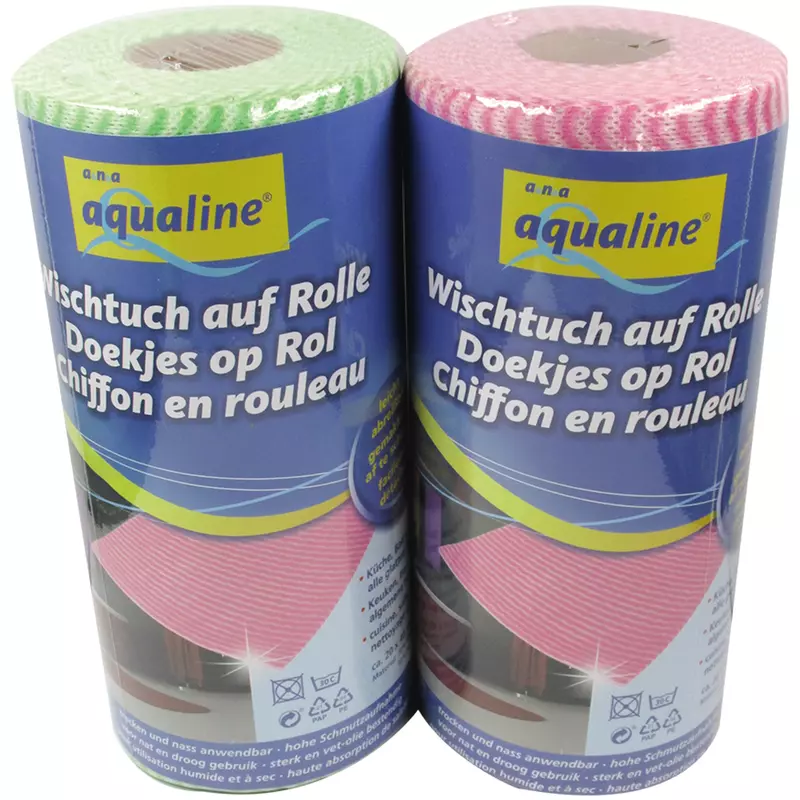 aQualine Wischtuch-Rolle 20x40cm 50Bl