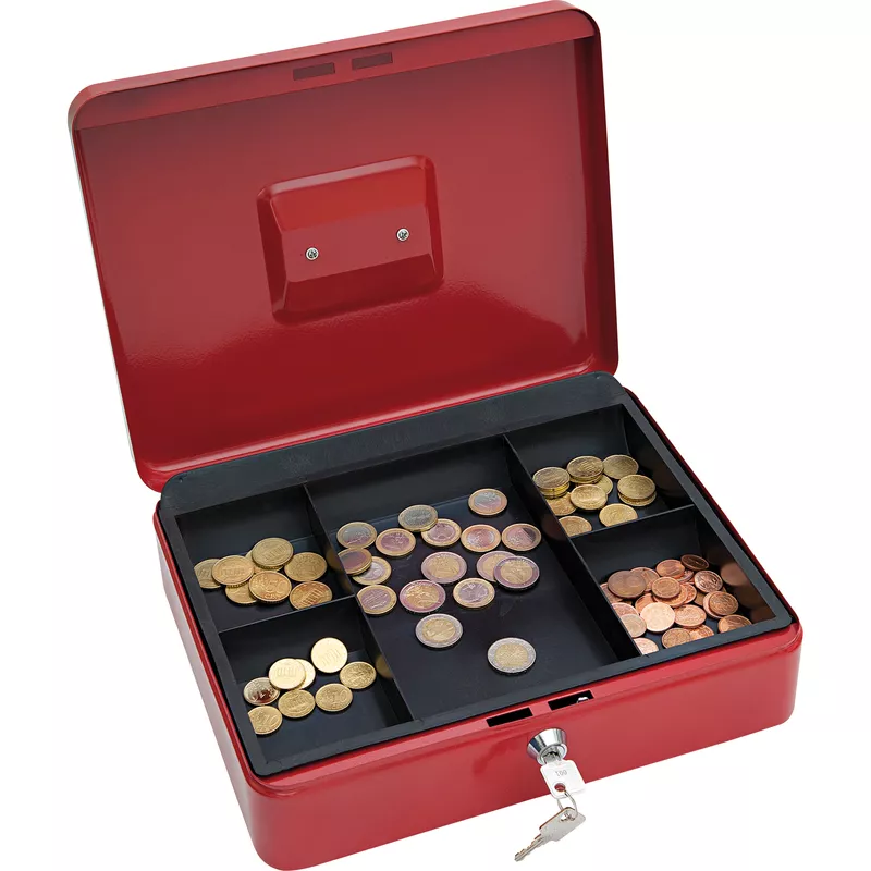 Wedo Geldkassette 30x24x9cm Größe 4 rot