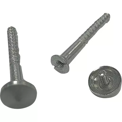 Schlitzschraube mit passender Abdeckkappe