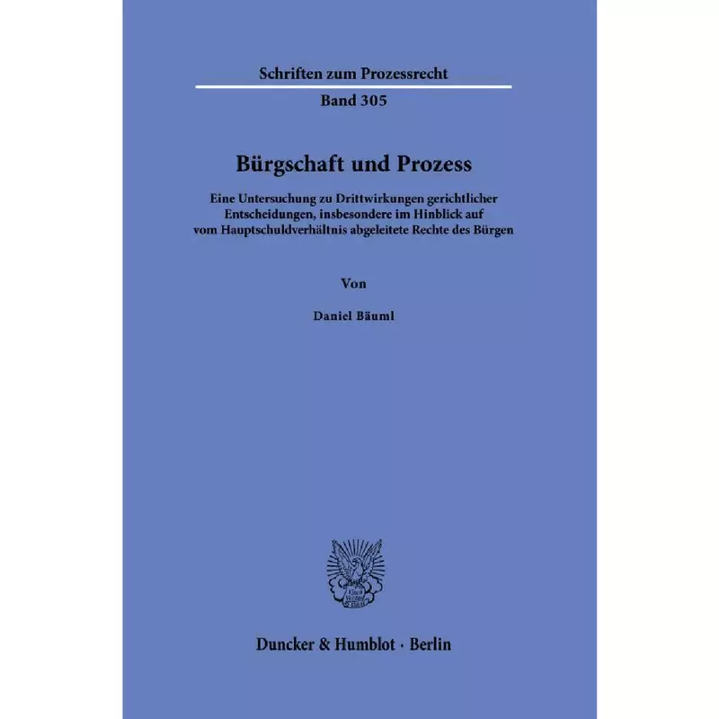 Bürgschaft und Prozess