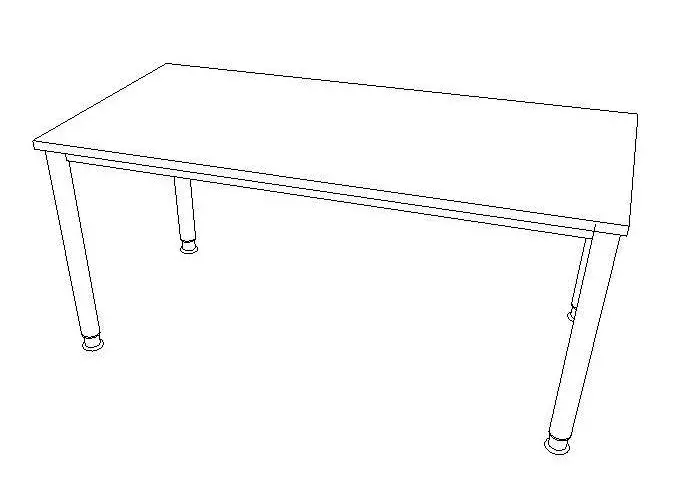 SoldanOffice Schreibtisch PILASTRO, B x H x T: 1.800 x 680-760 x 800 mm
