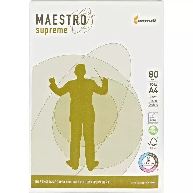 Kopierpapier MAESTRO Supreme, DIN A4, 80 g/m²