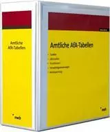 Amtliche Abschreibungstabellen (AfA) - mit Fortsetzungsbezug