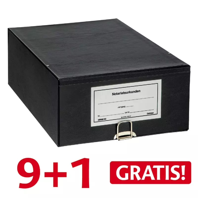 Spar-Set! 10 SoldanPlus Urkundenarchive, schwarz