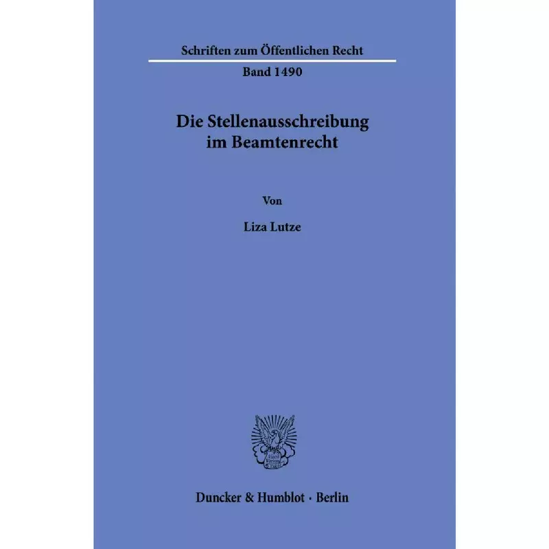 Die Stellenausschreibung im Beamtenrecht