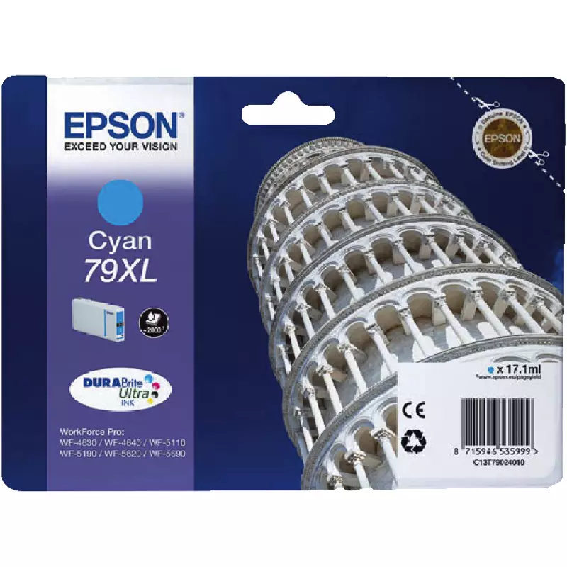 EPSON Tintenpatrone C13T79024010, T7902, XL, cyan