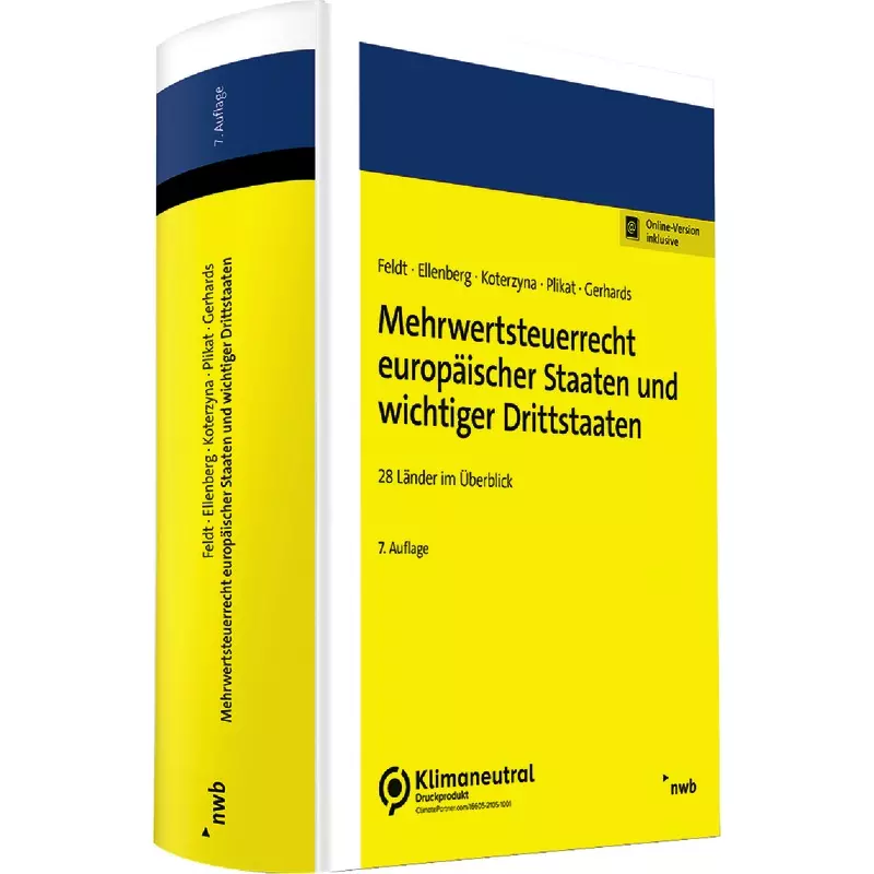 Mehrwertsteuerrecht europäischer Staaten und wichtiger Drittstaaten