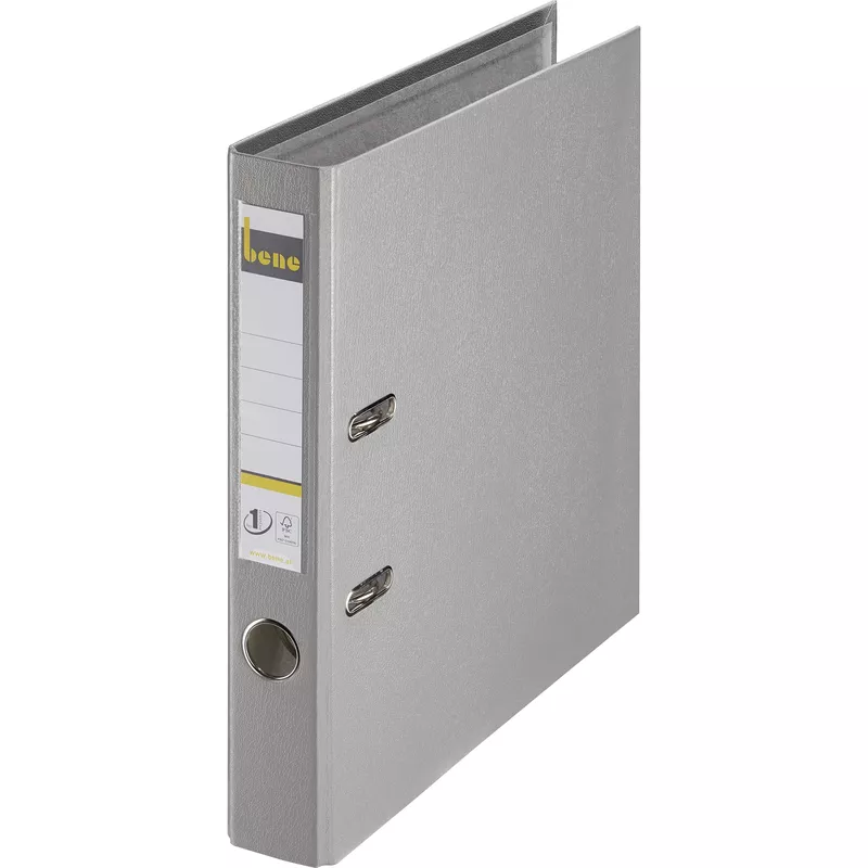 Bene Ordner DIN A4 52mm PP grau