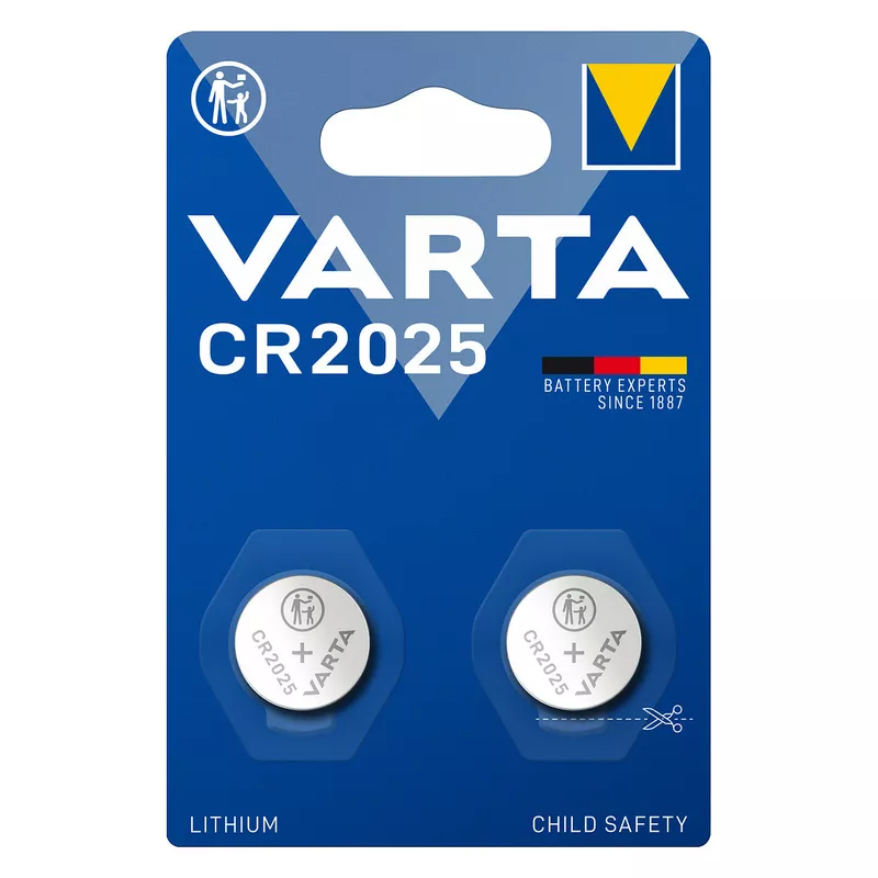 Batterie Knopfzelle CR2025 *Varta* 2-Pack