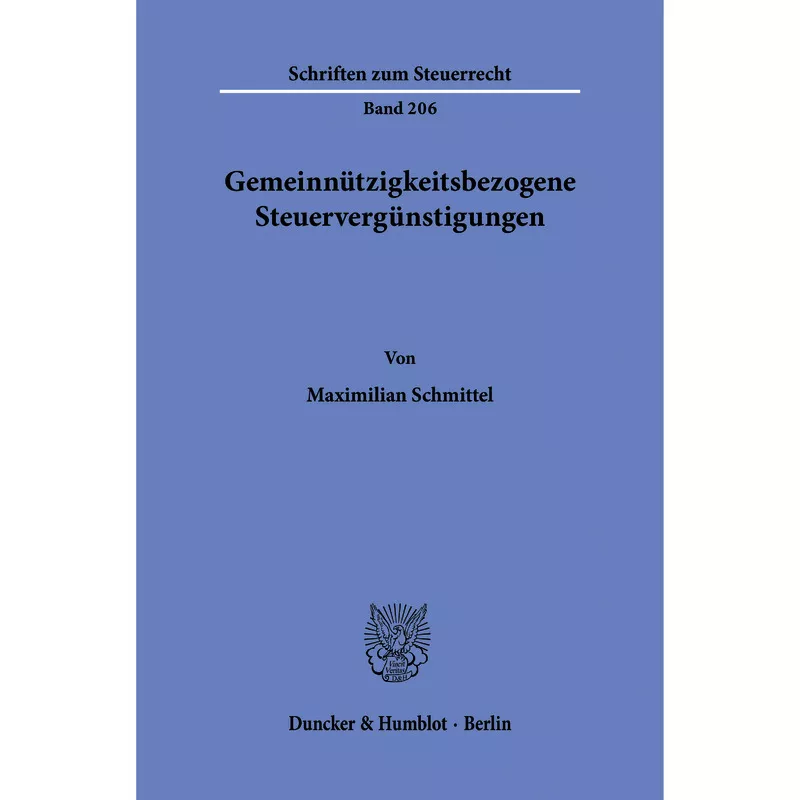 Gemeinnützigkeitsbezogene Steuervergünstigungen