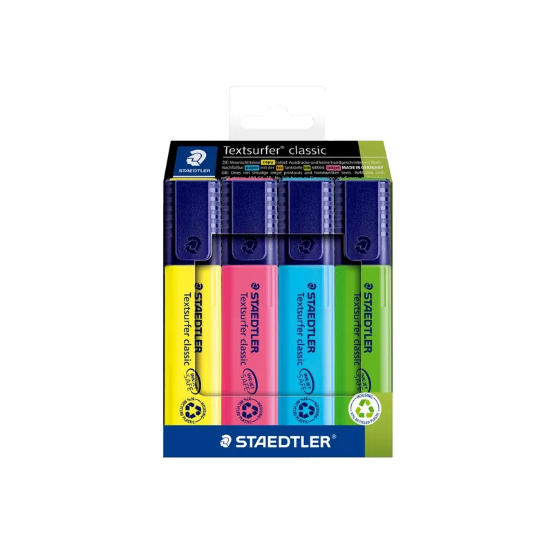 Staedtler Textmarker Textsurfer sort 4St