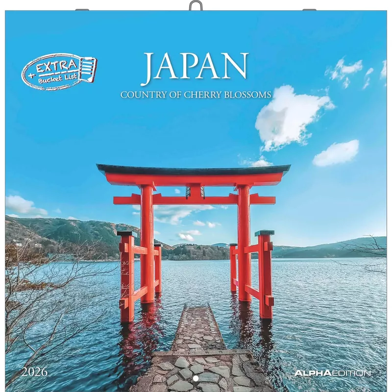 Bildkalender Japan 2026, 30 x 30 cm, 1M/1S ZETTLER 160383