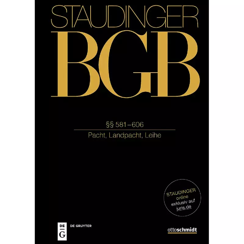 BGB - Bürgerliches Gesetzbuch - Buch 2 Recht der Schuldverhältnisse §§ 581-606