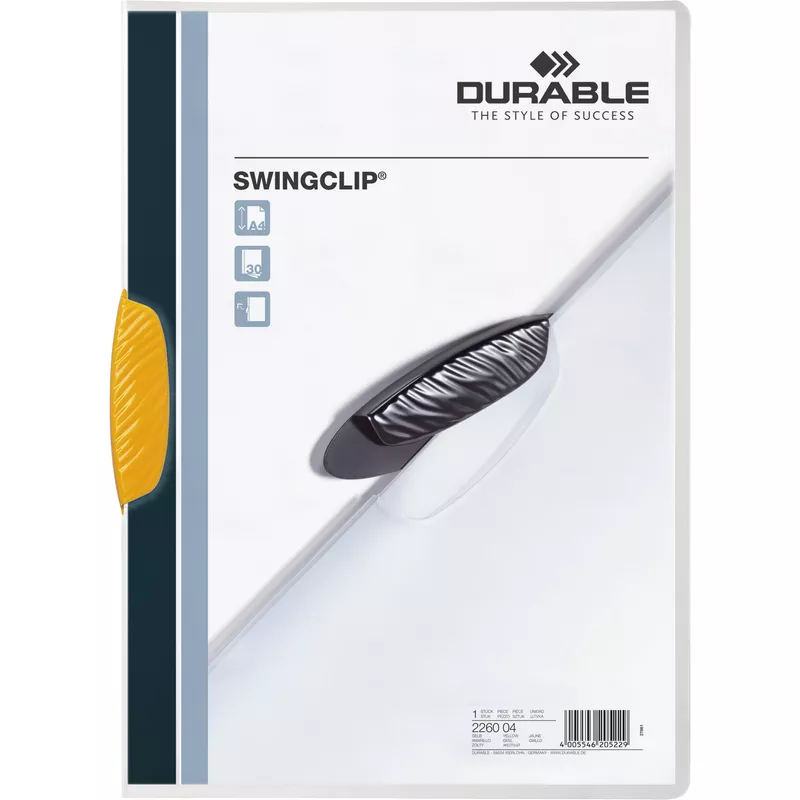 Durable Klemmmappe SWINGCLIP DIN A4 max. 30Bl. Klemme ge