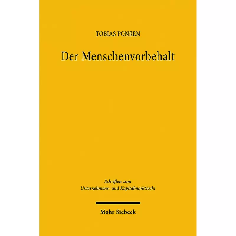Der Menschenvorbehalt