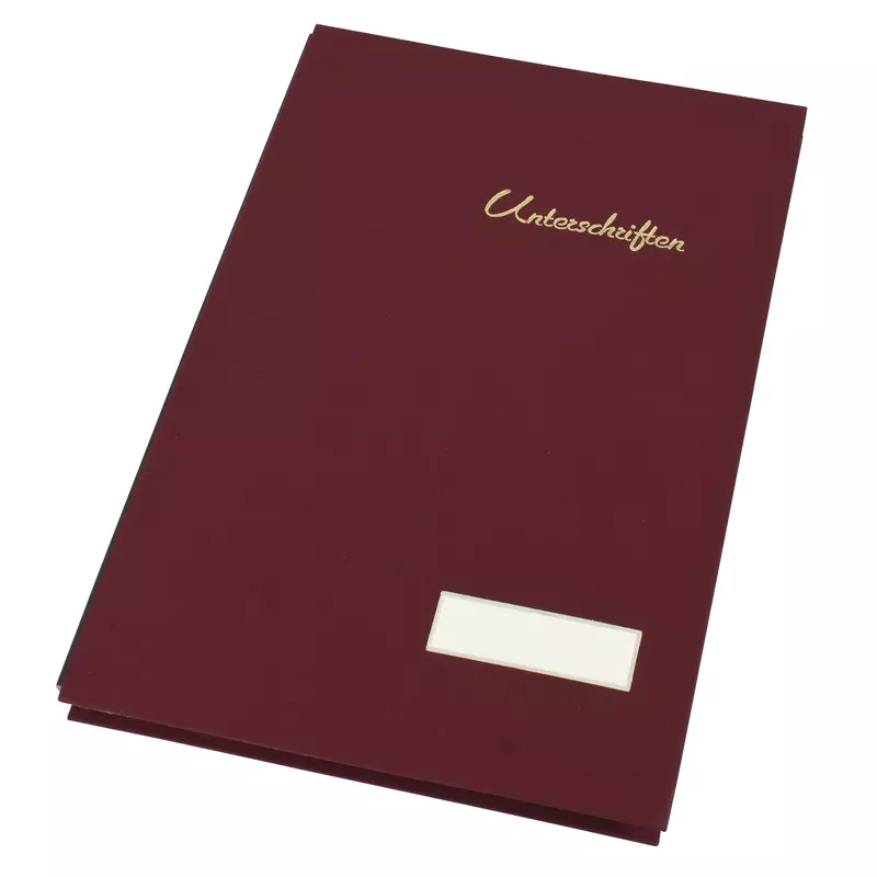 Soennecken Unterschriftsmappe 1942 A4 20Fächer Leinen rt