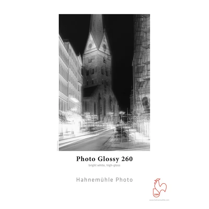 Inkjet Fotopapier Photo Glossy, A4, 260g/m², 25 Blatt, hellweiß HAHNEMÜHLE 10 641 920
