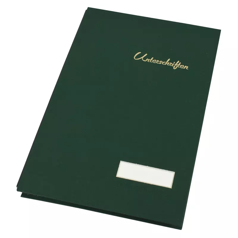Soennecken Unterschriftsmappe A4 20Fächer Leinen gn