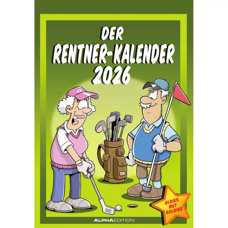 Bildkalender Der Rentner-Kalender 2026, 23,7 x 34 cm ALPHA 160496
