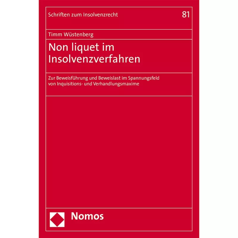Non liquet im Insolvenzverfahren