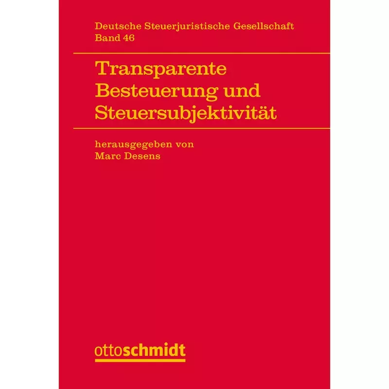 Transparente Besteuerung und Steuersubjektivität