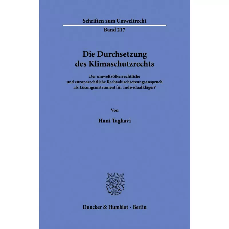 Die Durchsetzung des Klimaschutzrechts