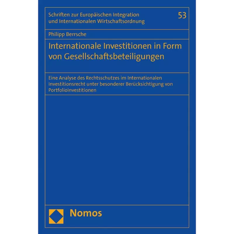 Internationale Investitionen in Form von Gesellschaftsbeteiligungen