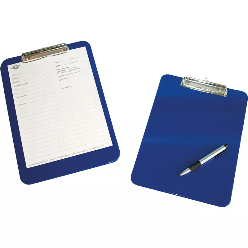 Wedo Klemmbrett A4 22,7x31,7cm blau