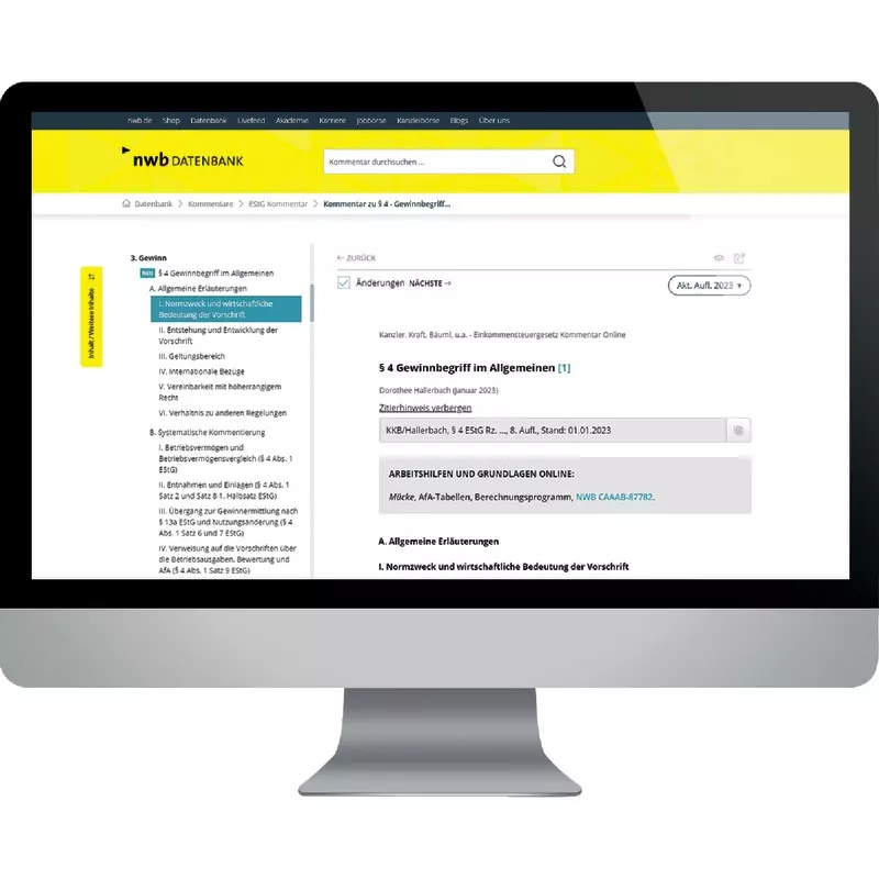 NWB Einkommensteuergesetz Kommentar online