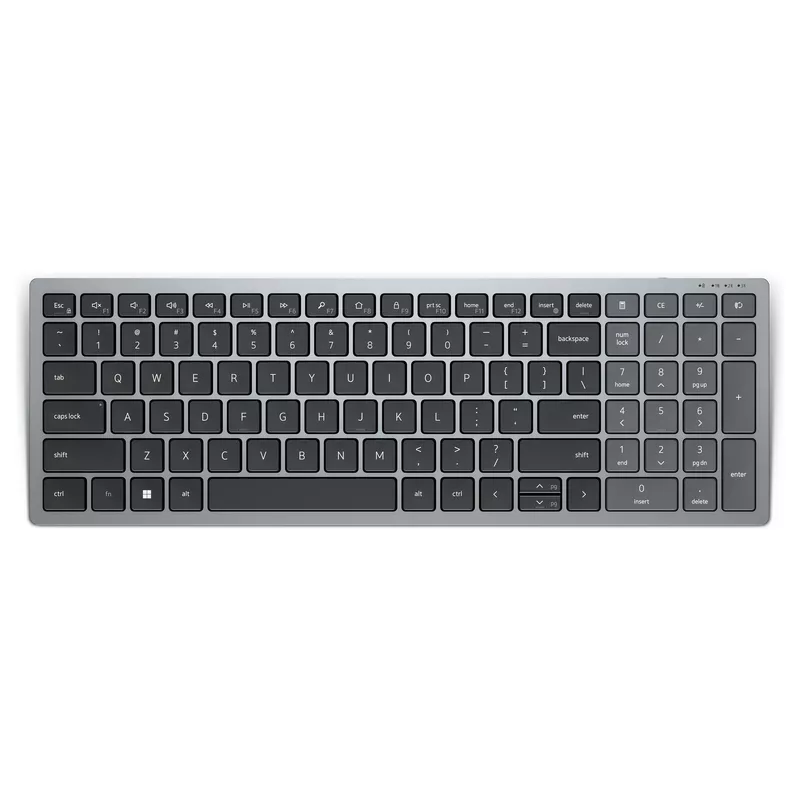 DELL KB740 Tastatur kabellos 2.4 GHz QWERTZ Titan Gray