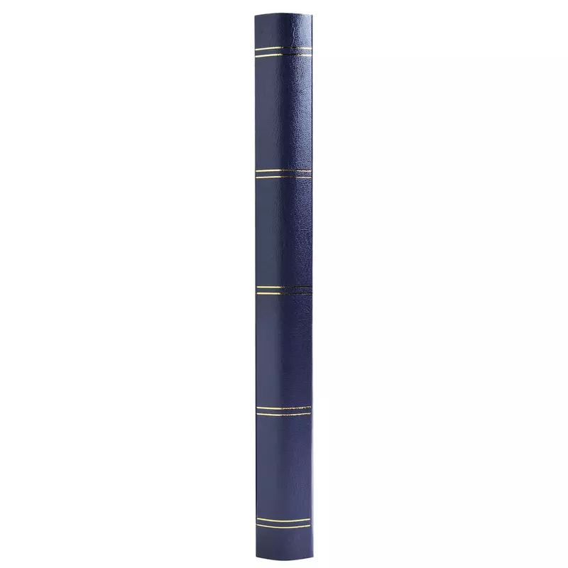 Briefmarken Einsteckalbum aus Halbleder, 48 Seiten, 22,5x30,5cm - Blau