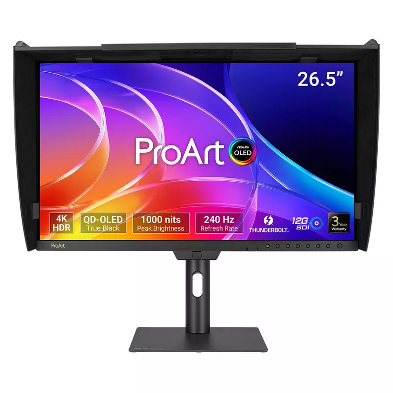 67,3 cm (26.5) 3840 x 2160 Pixel ASUS 90LM04N0-B01371 16:9 4K Ultra HD OLED 0,1 ms 240 Hz HDR DisplayPort HDMI USB-Hub Pivot Height VESA Speaker