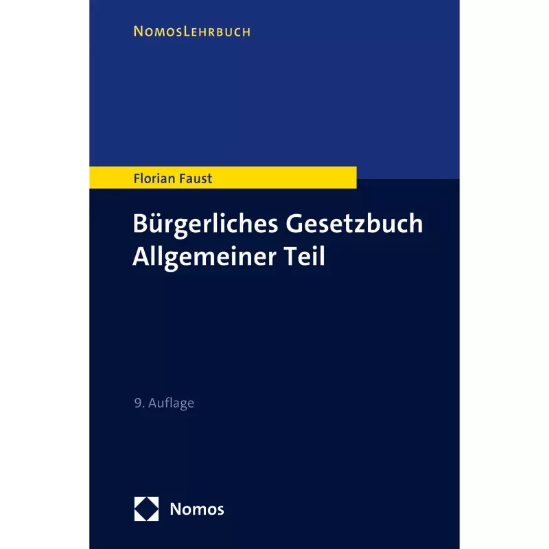 Bürgerliches Gesetzbuch Allgemeiner Teil