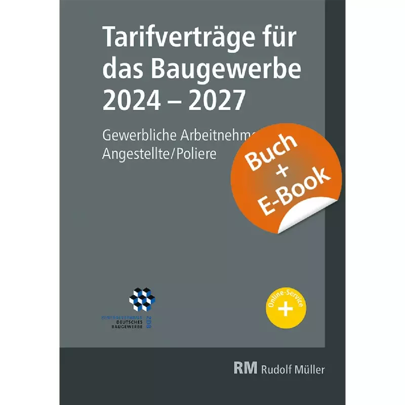 Tarifverträge für das Baugewerbe 2024-2027- mit E-Book