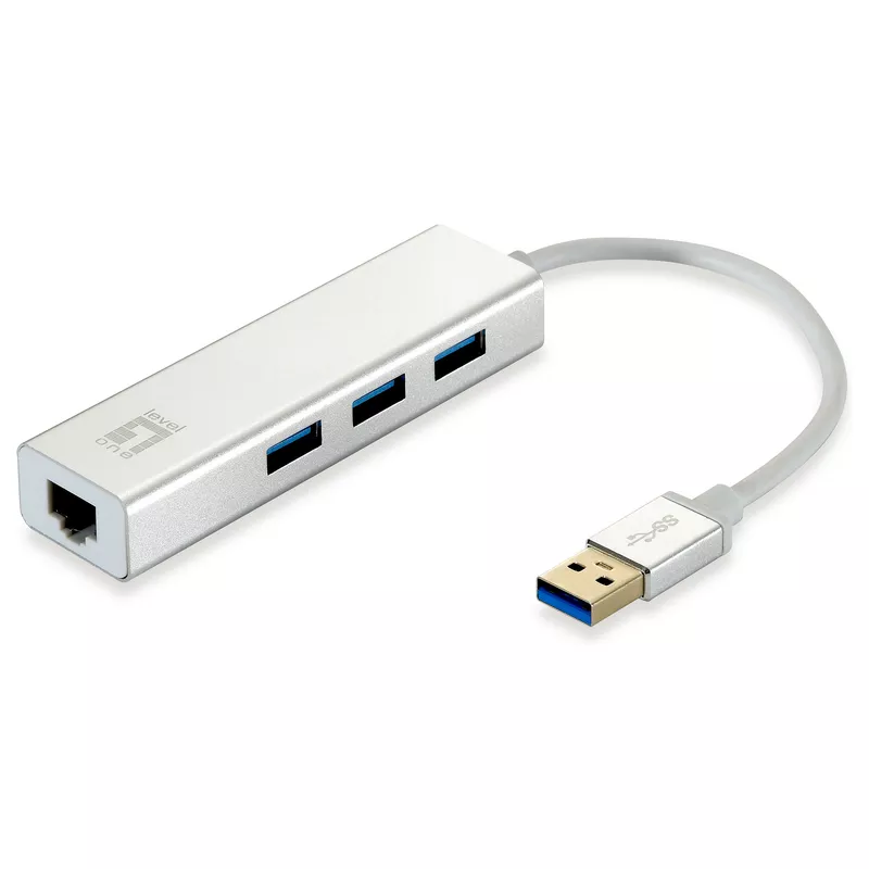 Adapter USB3.0-> RJ45 10/100/1000.3xUSB3.0 0.15m si