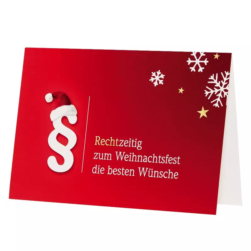 SoldanPlus Weihnachtskarte Rechtzeitig, individuell bedruckt, inkl. Kuvert