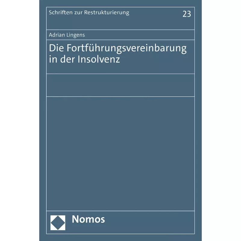 Die Fortführungsvereinbarung in der Insolvenz